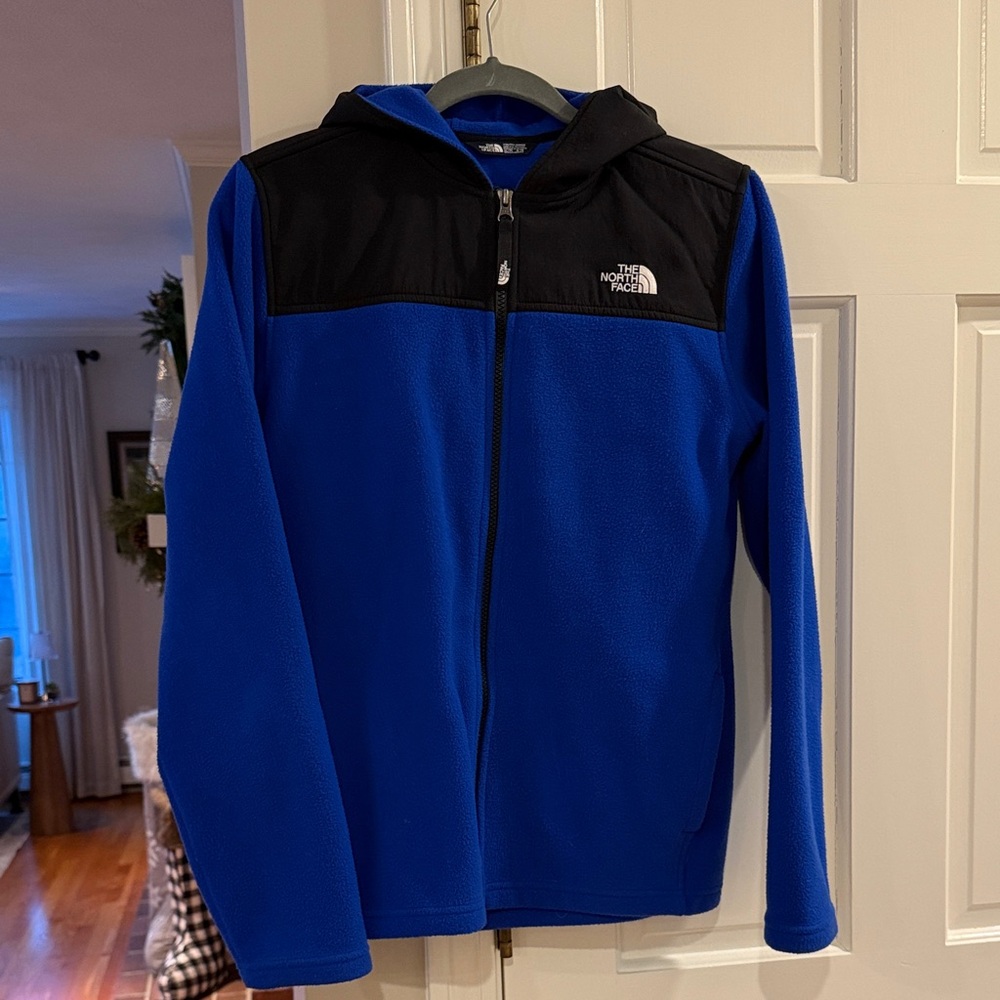 The North Face Royal Blue and Black Hooded Jacket
